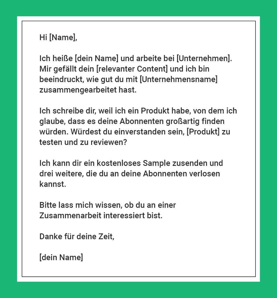 outreach email