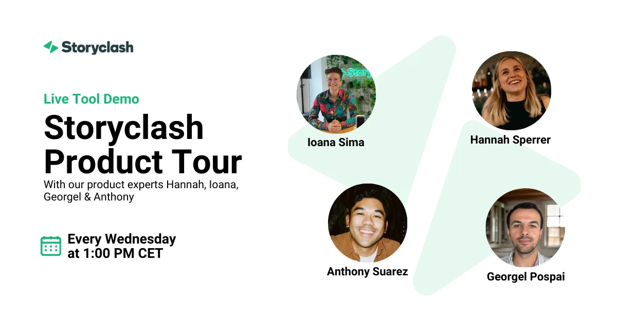 storyclash product tour visual