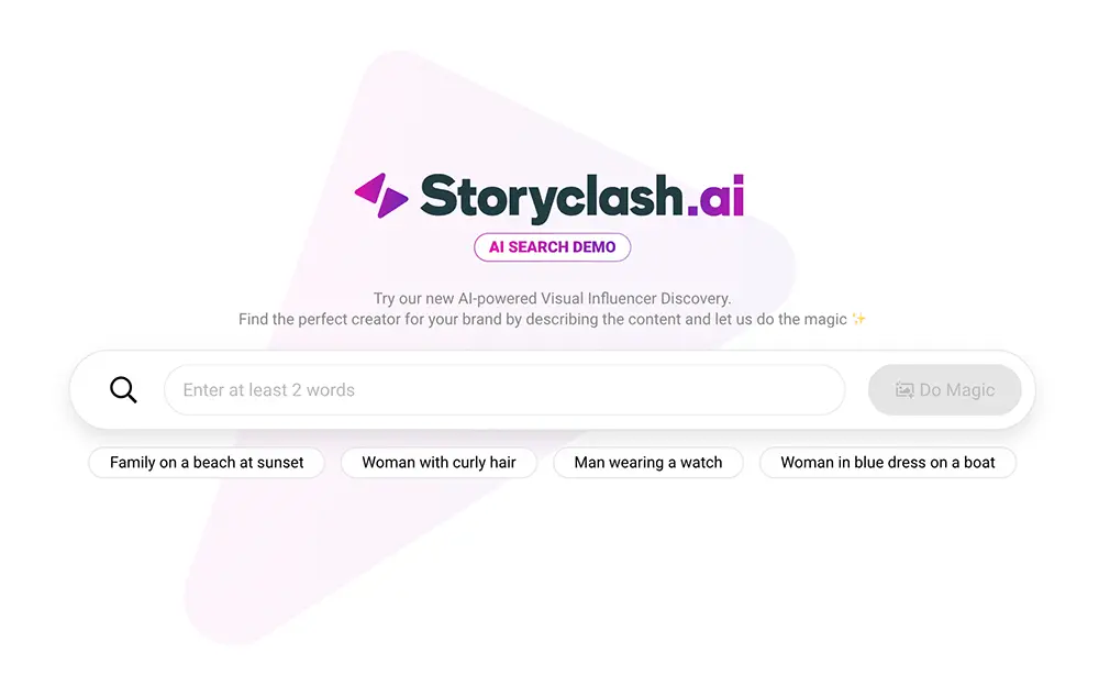 Storyclash ai influencer search